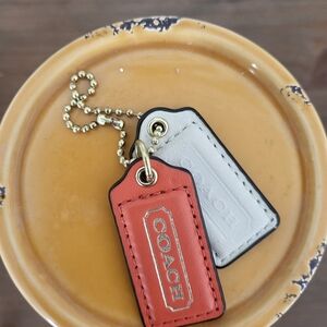 Coach Set Of Two Leather Hang Tags